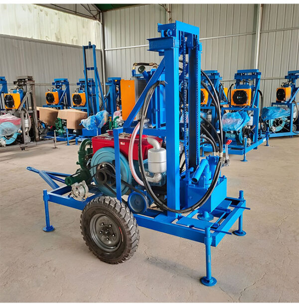 150m Electric Portable Mobile Water Well Drilling Rig
