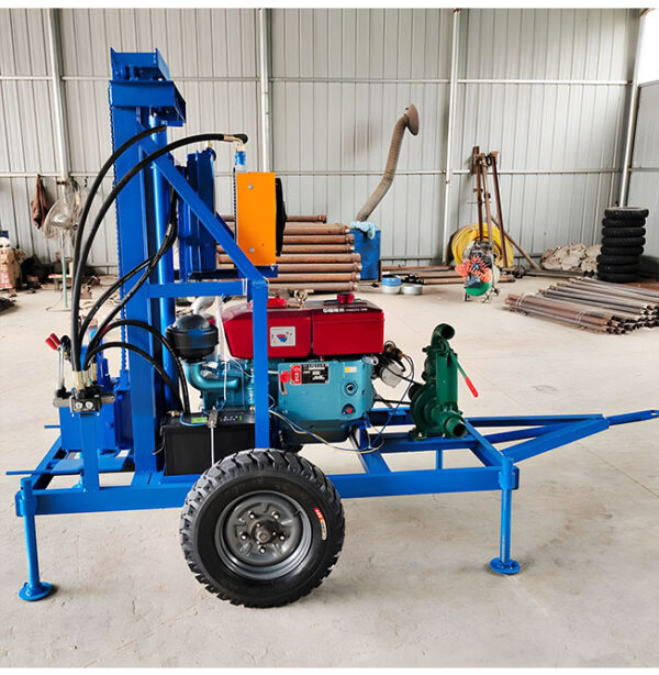 150m Electric Portable Mobile Water Well Drilling Rig