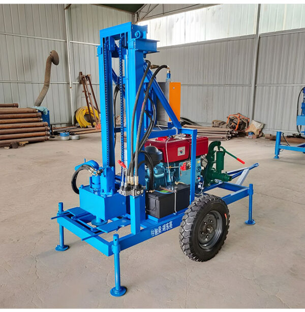 150m Electric Portable Mobile Water Well Drilling Rig