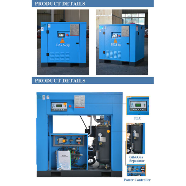 22KW 8Bar Direct Drive Screw Air Compressor