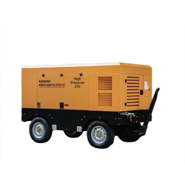 Compressor de ar portátil de parafuso com motor diesel móvel 35 Bar