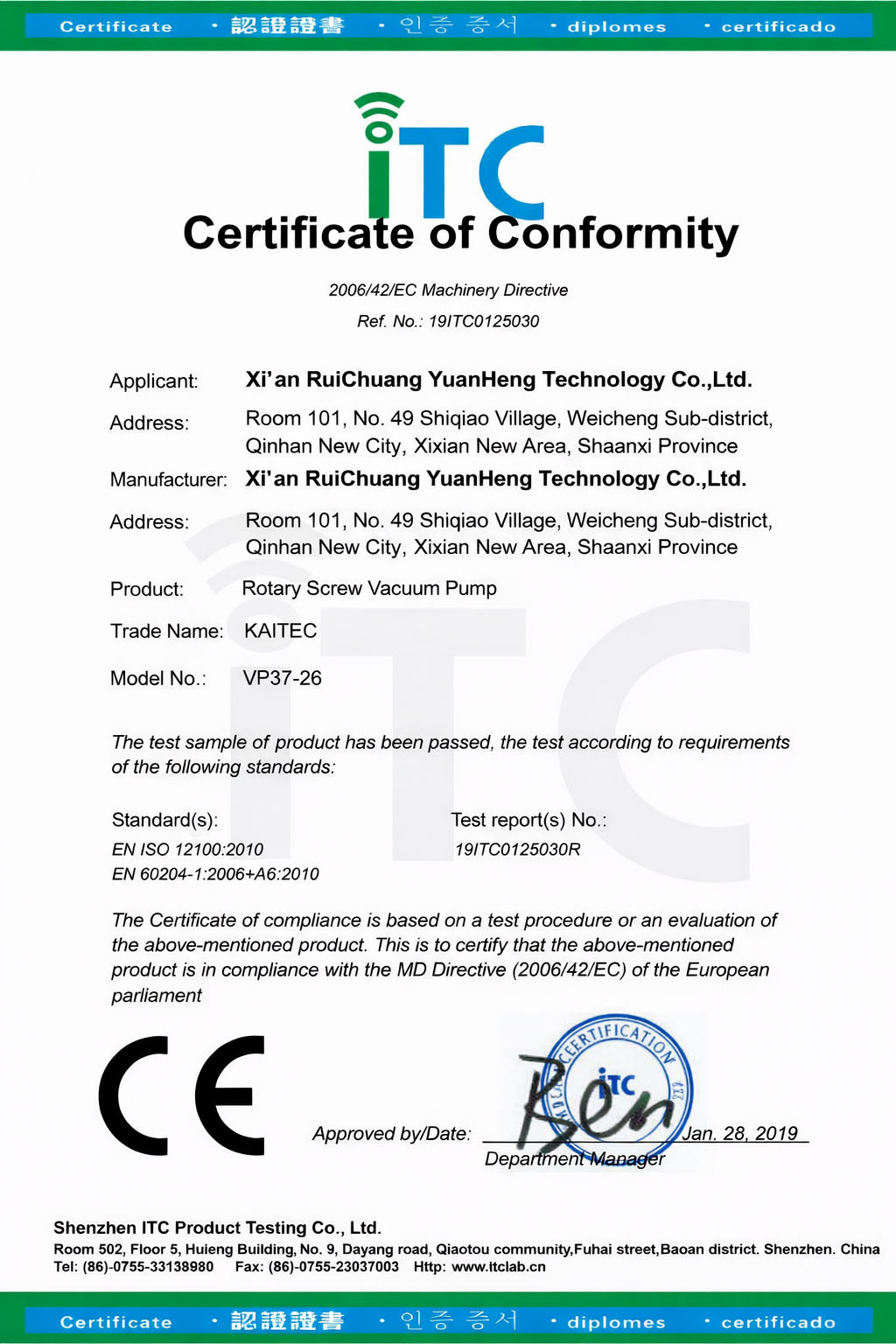 Cerca de 15 certificado 13